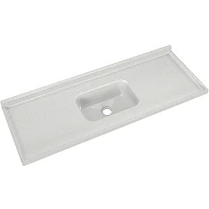 Pia Sintetica Granitada 120 X 55 Cm Branco Gelo Rorato