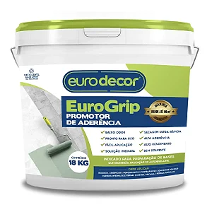 Primer EuroGrip Promotor De Aderencia 18 Kg Verde Natural Eurodecor