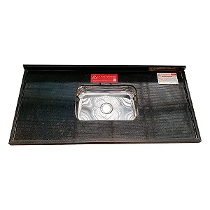 Pia Granito Standard 120cm Preto São Gabriel L.A