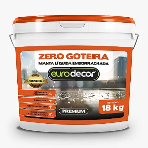 Manta Liquida Emborrachada Zero Goteira 18 Kg Branco Eurodecor
