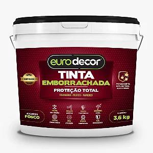 Tinta Emborrachada Fosco 3,6 Kg Cinza Platina Eurodecor