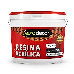 Resina Acrilica Brilhante 3,6 L Incolor Eurodecor