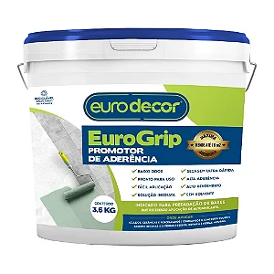 Primer Eurogrip Promotor De Aderencia 3,6 Kgs Verde Natural Eurodecor