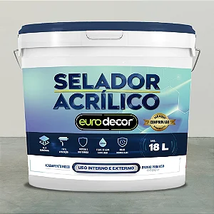 Selador Acrilico 18 Kg Branco Eurodecor