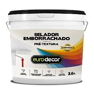 Selador Emborrachado Pre Textura 3,6 L Branco Eurodecor