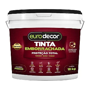 Tinta Emborrachada Fosco 18 Kg Areia Eurodecor