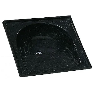 Tanque Mármore Sintético Granitado N1 60x60 Preto 500308 Rorato