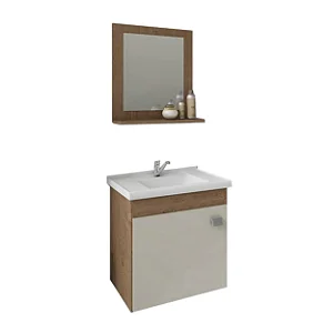 Armario Kit Iris 44 Amendoa / Off White Mgm