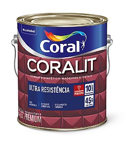 ESMALTE SINTETICO CORALIT ULTRA RESISTENCIA ALTO BRILHO BRANCO 3,6L CORAL