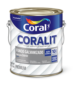 FUNDO GALVANIZADO CORALIT FOSCO BRANCO 3,6L CORAL