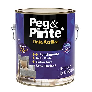 TINTA ACRILICA FOSCO 3,6L BRANCO PEG & PINTE EUCATEX