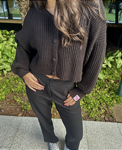 Cardigan Luana Preto