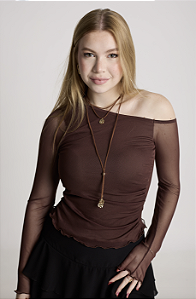 Blusa Mazy Marrom
