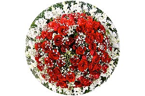 Coroa de Flores Grande 1,20 x 1,00 de Rosas