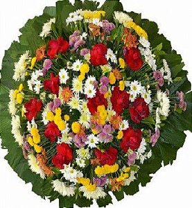 Coroa de Flores Grande  Amarais Homenagem