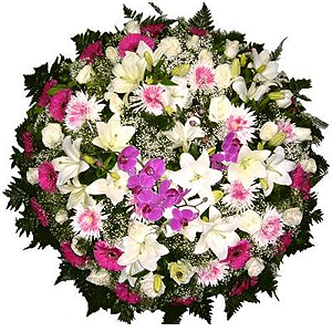 Coroa de Flores Grande 1,20 x 1,00 Funeral Morumbi Homenagem
