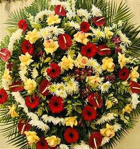 Coroa de Flores Grande Velório Ossel Homenagem