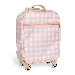 Mala de Rodinhas Vichy Rosa