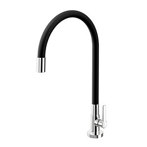 Torneira para cozinha de mesa Docol Galiflex preta - 00966957