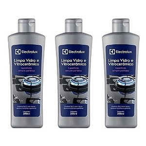 3 Limpa Vidro e Vitrocerâmico Electrolux - 200ml