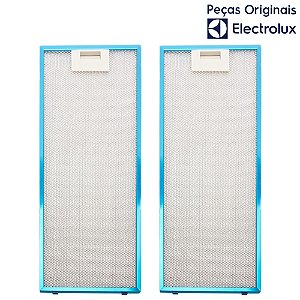 2 Filtros Metálicos para Depurador Electrolux Retrátil DE6RP e DE6RX (A23370001)