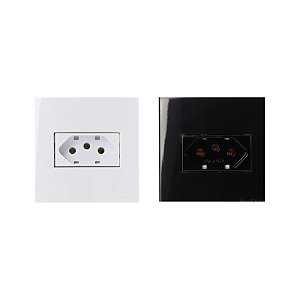 Margirius Sleek Conjunto Tomada 2P+T 10A 70x70 para Móveis