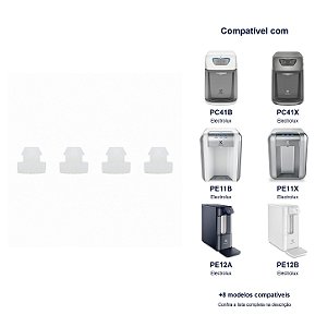 4 Pés de Silicone para Purificador de Água Electrolux PE11 PE12 PE15 PC41 PH41