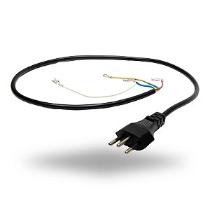 Cabo Elétrico Original Electrolux Para Cafeteira ECM20 ECM22 A24025301 3x0,75mm² 10A 70cm