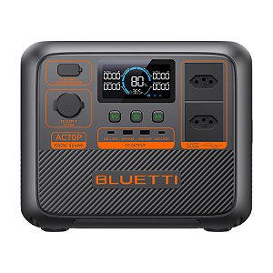 Bluetti AC70P 1000W 864Wh 120V - Estação de Energia Portátil