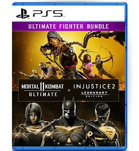Pacote Mortal Kombat 11 Ultimate + Injustice 2 Ed. Lendária PS5 MÍDIA DIGITAL