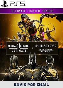 Pacote Mortal Kombat 11 Ultimate + Injustice 2 Ed. Lendária PS5 MÍDIA DIGITAL