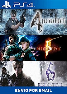 Pacote Triplo Resident Evil PS4 midia digital