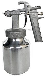 Pistola Pintura Ar Direto Caneca De Alumínio Bico 1,3 mm