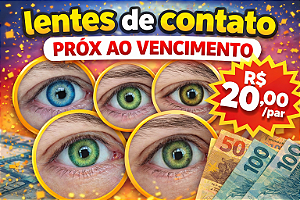 Lentes de contato prox ao vencimento oferta