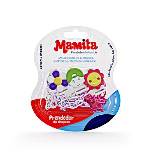 Prendedor de Chupeta Correntinha Mamita (Blister C/3)