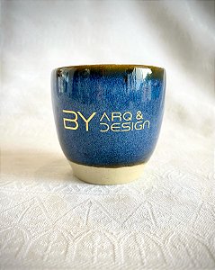 20 Copos personalizado 125ml - logotipo em ouro