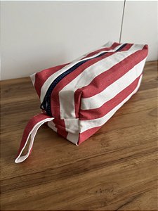 Necessaire Listra Vermelho