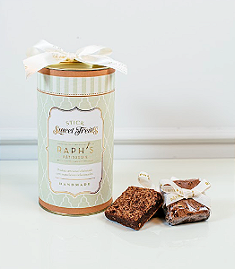 Lata de brownie embalado