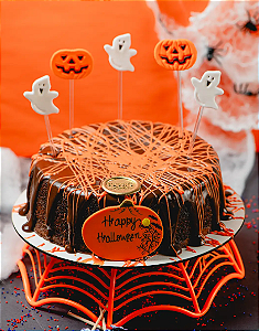 Bolo de chocolate caseiro - Halloween