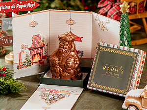 Caixa com Papai Noel crocante - Natal 2025