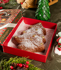 Caixa Arvore de Brownie -Natal 2025