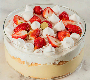 Pavê de morango - Ano novo