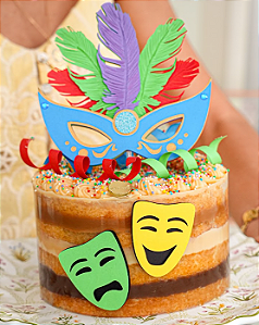 Naked cake de Carnaval - Tamano único