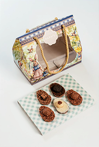 Cestinha com 5 mini ovinhos - Páscoa 2026