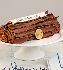 Rocambole de chocolate com Doce de leite - Dia dos Pais