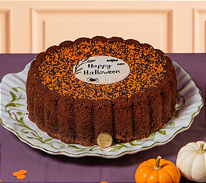Bolo de caseiro de cenoura - Halloween