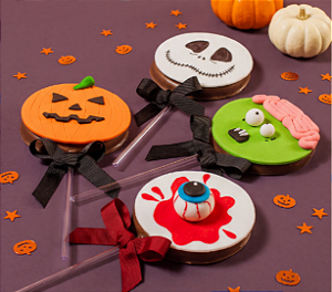 Pirulito de chocolate Halloween