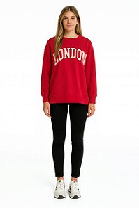 Moletom Vermelho Feminino London