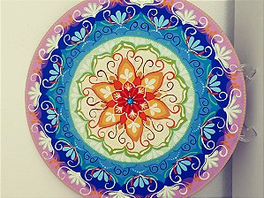 Quadro decorativo de mandala em mdf