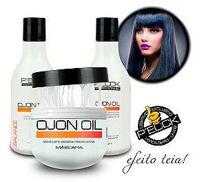 Kit Ojon Oil - Shampoo - Condicionador - Máscara Efeito Teia